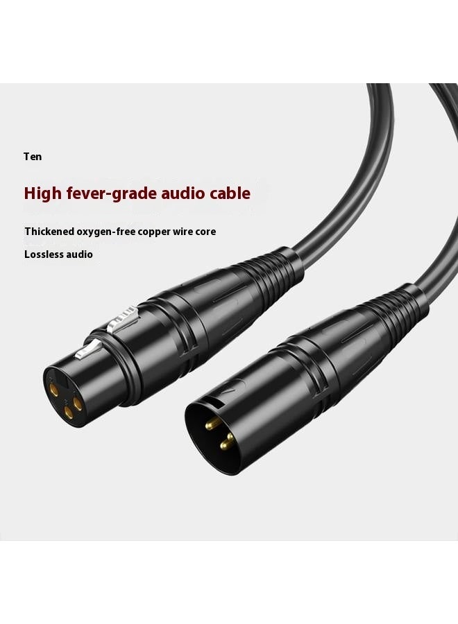 Cable 5M,Balanced 3 PIN Compatible with Microphone, Speaker Systems, Radio Station and More, Black  - Image 2