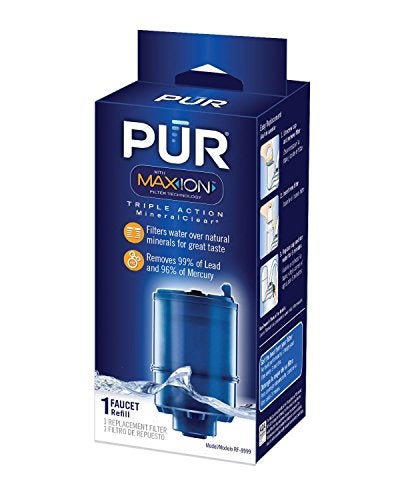 PUR PLUS Faucet Mount Replacement Filter 1-Pack, Genuine PUR Filter, 3-in-1 Powerful, Natural Mineral Filtration, Lead Removal, Blue (RF99991) - Image 2