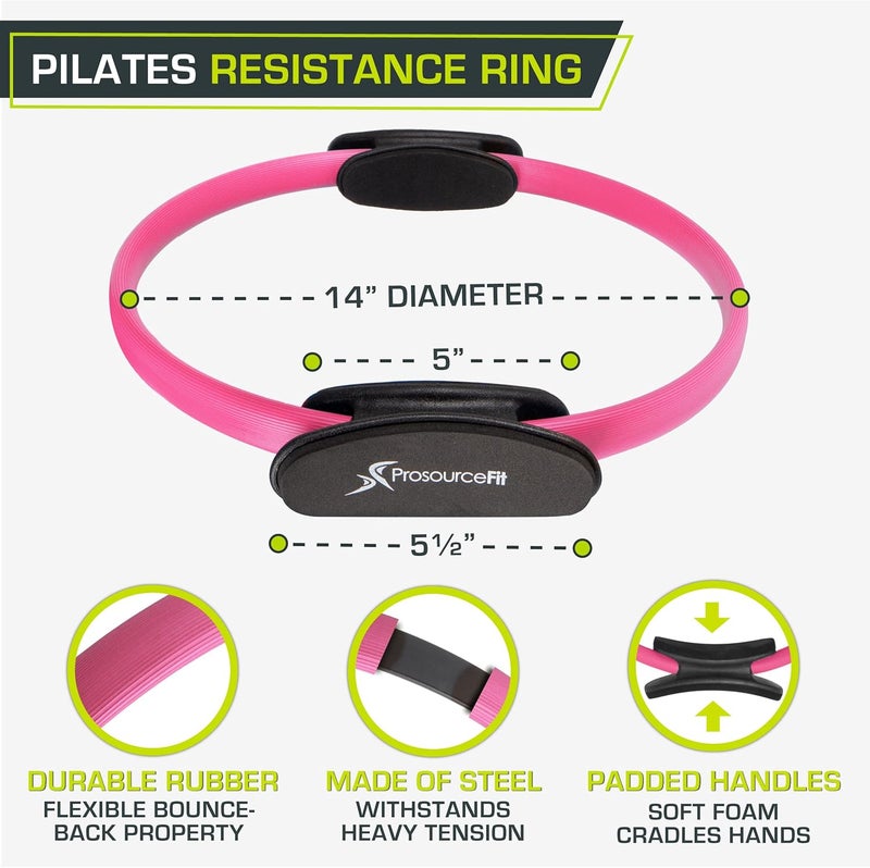 Prosource Fit Resistance Ring enhances Pilates Workouts with Light Resistance to Help Tone and Strengthen Your Entire core and Body - Image 2