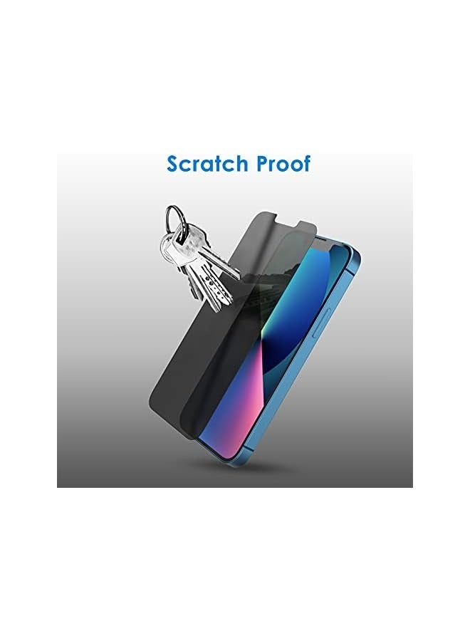 جي تيك واقي شاشة للخصوصية من JETech لهاتف iPhone 13/13 Pro مقاس 6.1 بوصة، طبقة من الزجاج المقوى المضاد للتجسس، عبوتان - Image 5