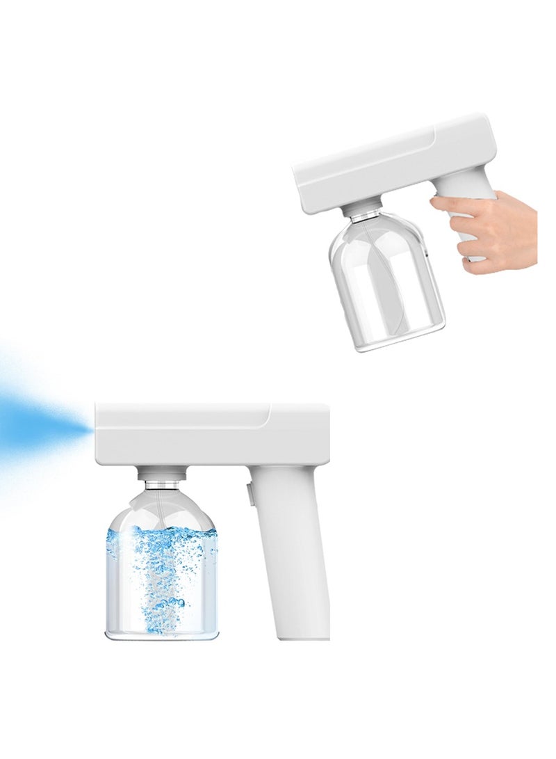 SYOSI Sprayer Fogger Machine Portable Handheld Electrostatic ULV Sprayer Adjustable Spray Volume Fog Tool  Wireless Nano Sprayer Rechargeable Sprayer with Blue Light for Touchless Sanitization - Image 1