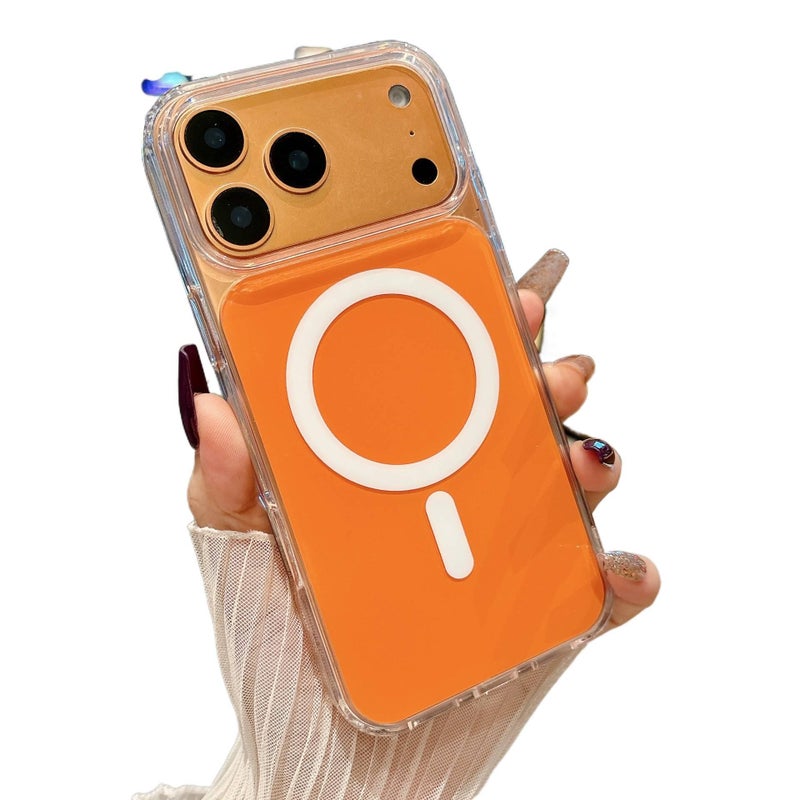 MS Acrylic MagSafe Case for iPhone 16 / 16 Plus / 16 Pro / 16 Pro Max with Shockproof and Drop Protection plus Shockproof plus Strong Magnetic plus Scratch Resistant in White - Image 2