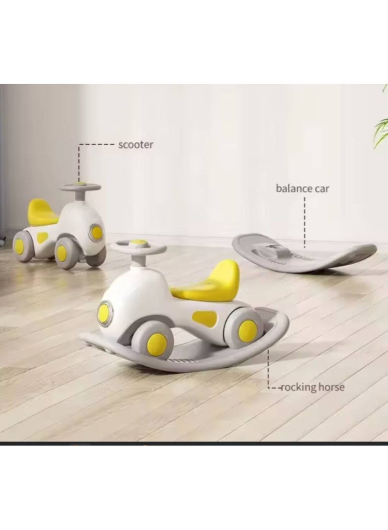 Children's rocking car, four-wheel car, two-in-one car, a tambourine car and a rocking horse  - Image 2
