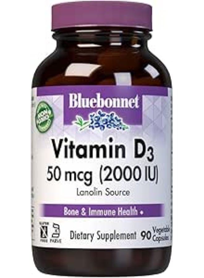 Blue Bonnet بي بي فيتامين د3 2000 وحدة دولية 90 كبسولة - Image 1