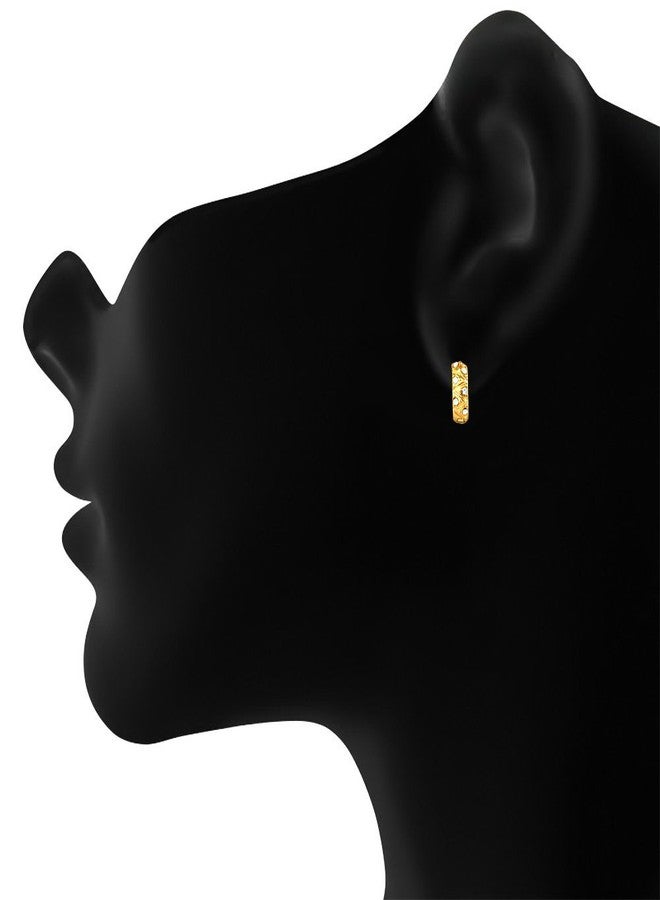 Mahi Gold Plated Fashionara Earrings with Crystals for Women ER1100173G - Image 4