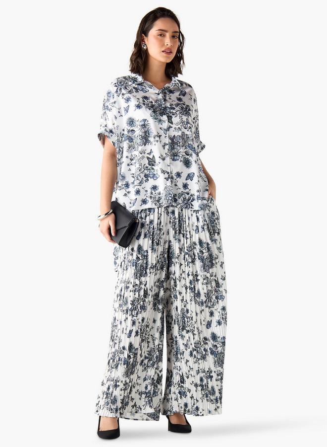 2Xtremz Printed Collared Shirt with Short Sleeves - Image 2