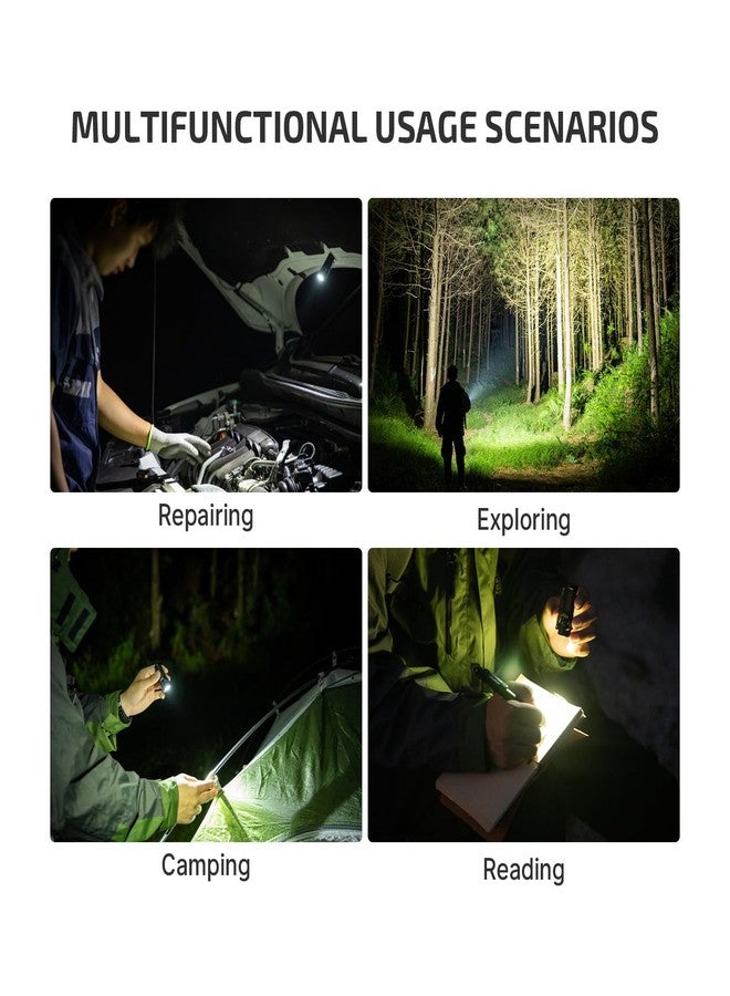 OLIGHT Baton4 Rechargeable EDC Flashlight, LED Pocket Light 1300 Lumens with Magnetic Charging Cable, 6 Modes, IPX8 Waterproof Powerful Bright Flashlight for Home, Camping and Emergencies (OD Green) - Image 5