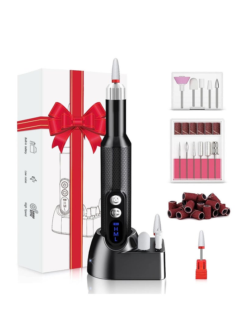 Generic Cordless Nail Drill for Gel Manicures, Professional Electric Nail File for Salon and Home (Black)  - Image 1