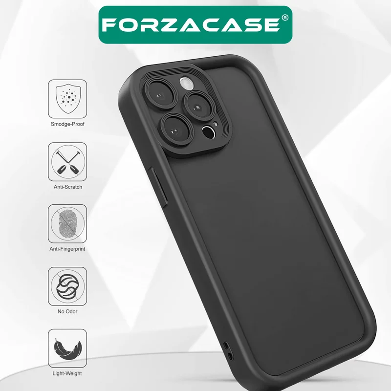 Forzacase iPhone 14 Compatible Flex Series Camera Protected Shockproof Silicone Case