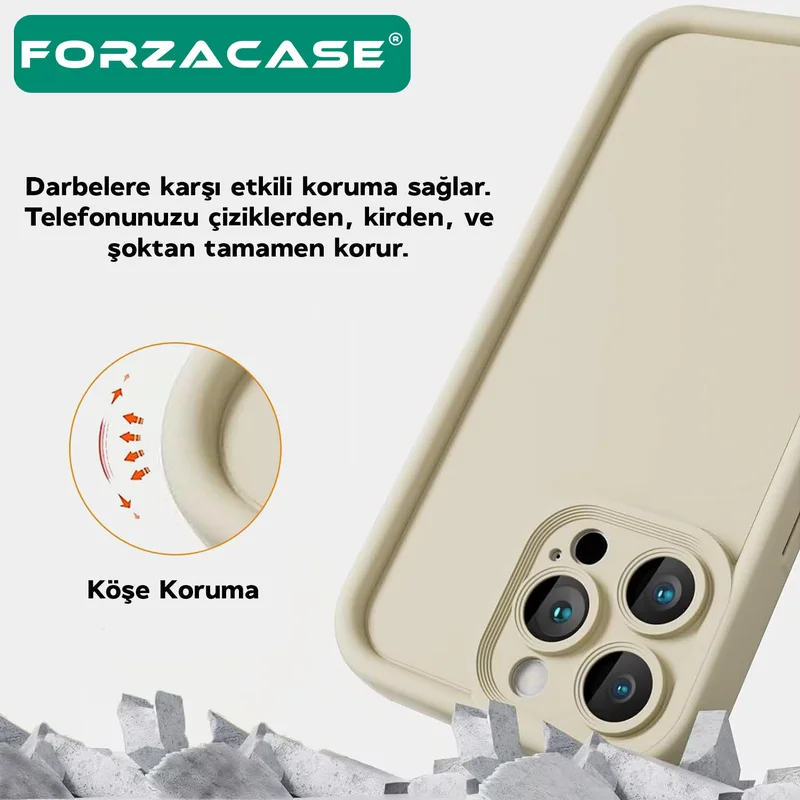 Forzacase iPhone 14 Compatible Flex Series Camera Protected Shockproof Silicone Case