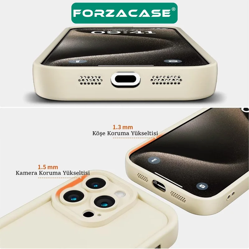 Forzacase iPhone 14 Compatible Flex Series Camera Protected Shockproof Silicone Case