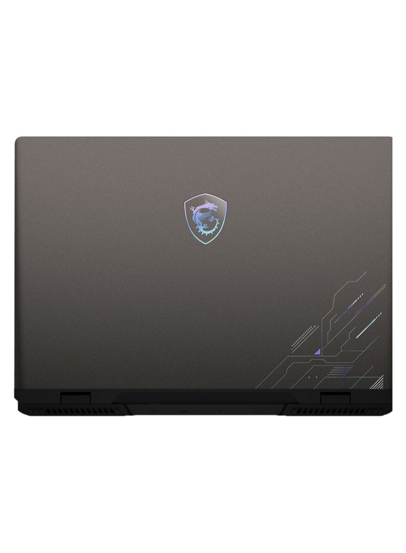 MSI MSI Crosshair 16 HX AI D2XWFKG Intel Core Ultra 7 255HX - NVIDIA GeForce RTX 5060 8GB - 16GB DDR5 5600MHZ - 1TB NVMe Gen4- 16-Inch QHD+ (2560x1600) 240Hz IPS LEVEL - Windows 11 english_arabic Cosmos Gray - Image 3