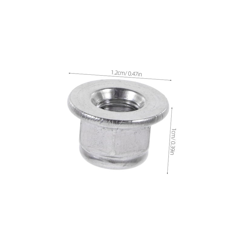 Stainless Steel Self Locking Nuts Nylon Inserted M8 50pcs Construction Hardware Fasteners - Image 3