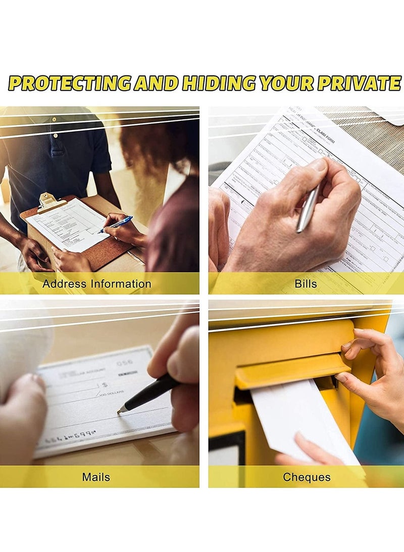 KASTWAVE Identity Protection Roller Stamps Privacy Protector ID Protection Stamp Great Alternative to A Shredder, Confidential Address Blocker Anti Theft Prevention Stamps - Image 4
