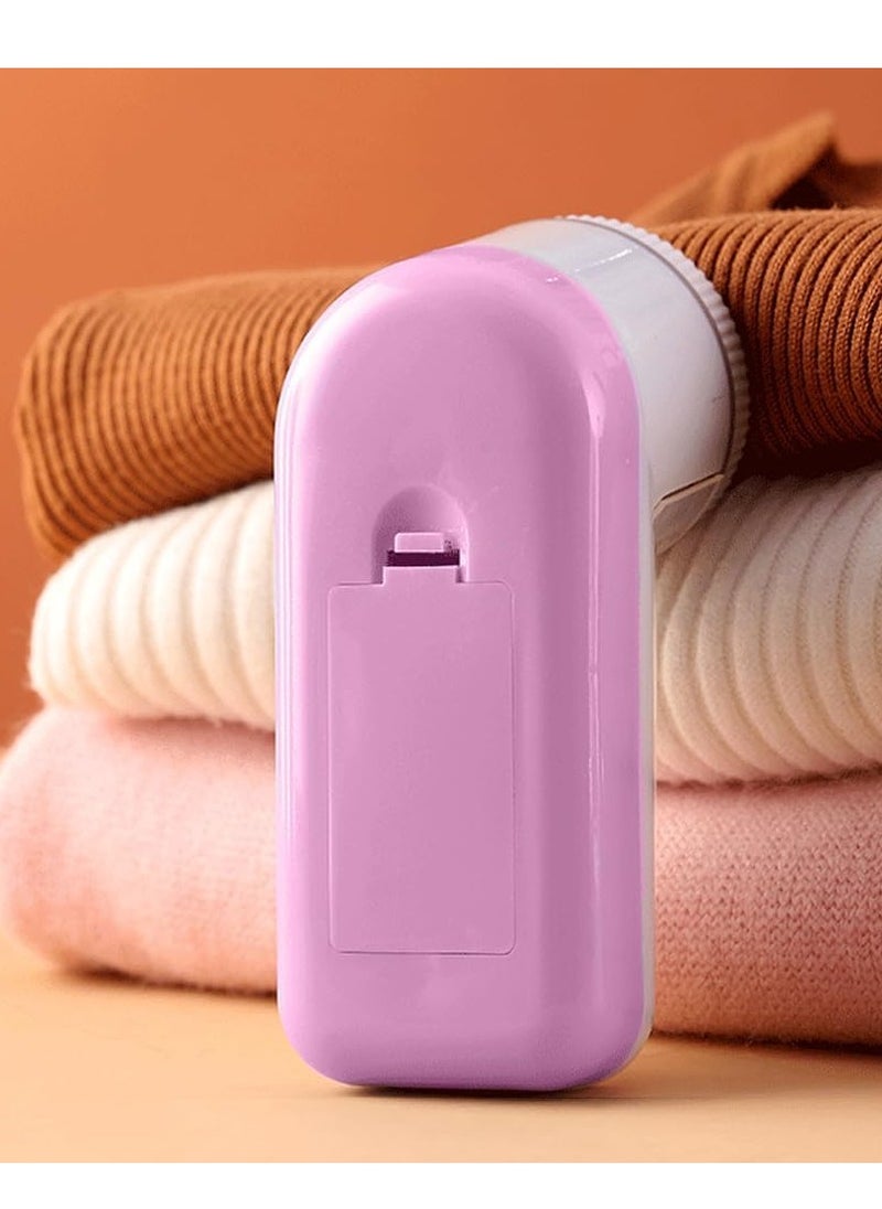 نجوى - ماكينة حلاقة أقمشة محمولة تعمل بالبطارية قابلة لإعادة الشحن USB مع أربع شفرات لإزالة الزغب عن الأثاث والملابس مزيل الزغب الكهربائي الفعال لإزالة الزغب - Image 1