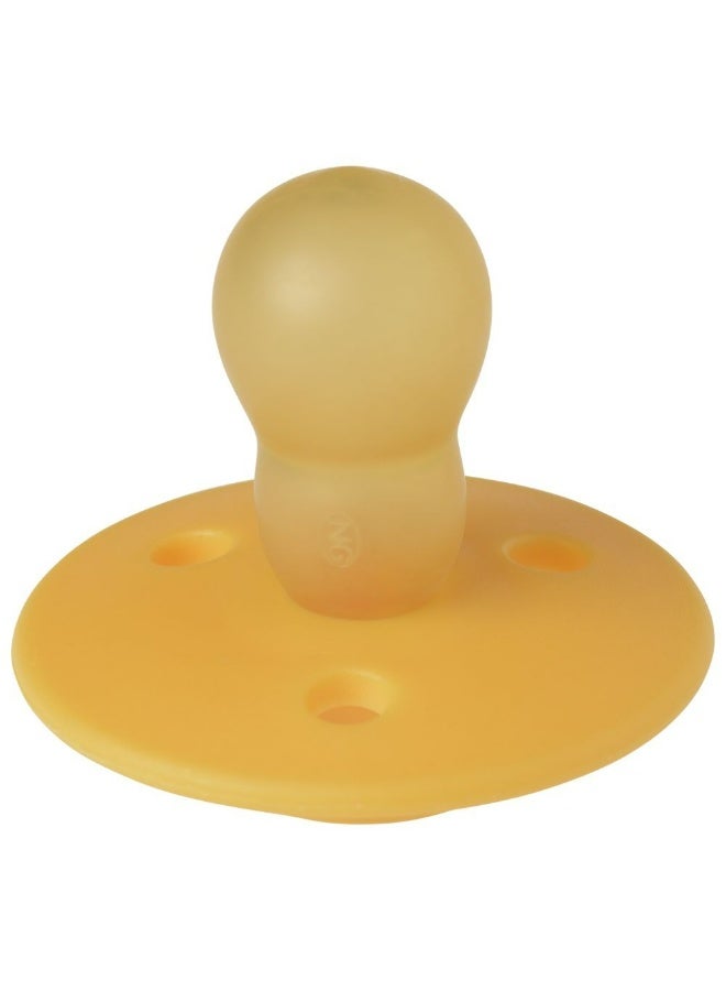 Mininor - Round Pacifier Latex - 6M+ - Sunflower