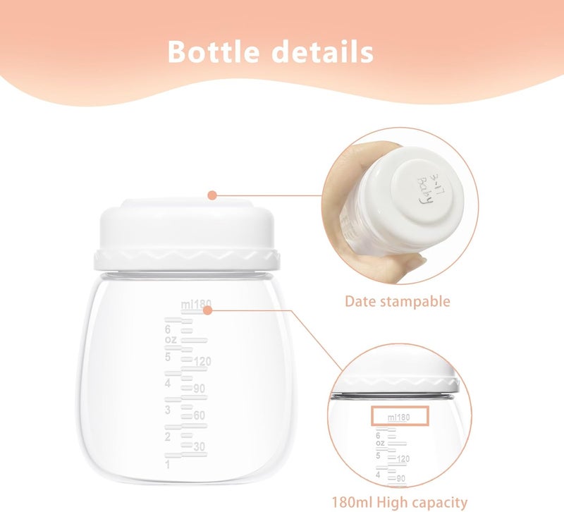 Hranio Breast Pump Parts Compatible with Spectra Bottles for Pumping Spectra Replacement Pump Parts Pump Bottles Breast Pump s1s29 Plus Not Original Accessories 2 Count - Image 3