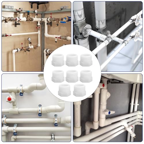 HASANBAR 8 Pack 439 Series PVC Pipe Fitting, 3/4" NPT Male x 1/2" NPT Female Threaded Fitting Bushing, PVC Male Pipe Coupler - Image 4