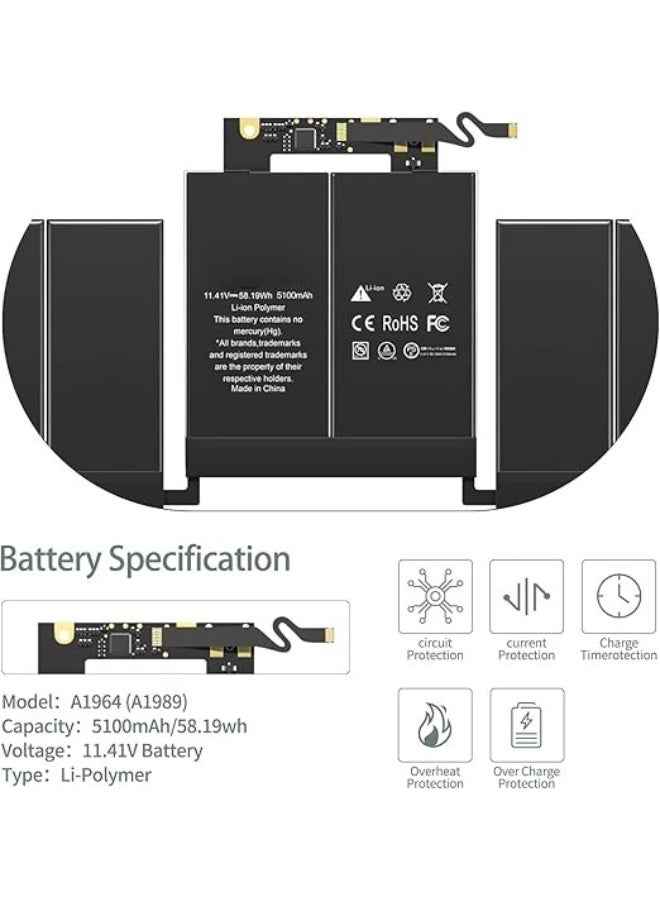 بطارية لابتوب بديلة - خفيفة وعالية الأداء - مثالية لأجهزة 13 بوصة للاستخدام اليومي - Image 3