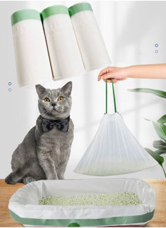Generic Litter Box Liners, 30 Count Jumbo Cat Litter Pan liners, Drawstring Litter Liner Bags For Litter Box. Thick Large Cat Litter Liner XL, Eco Friendly Pet Cat Supplies(94cm x 45cm)  - Image 2