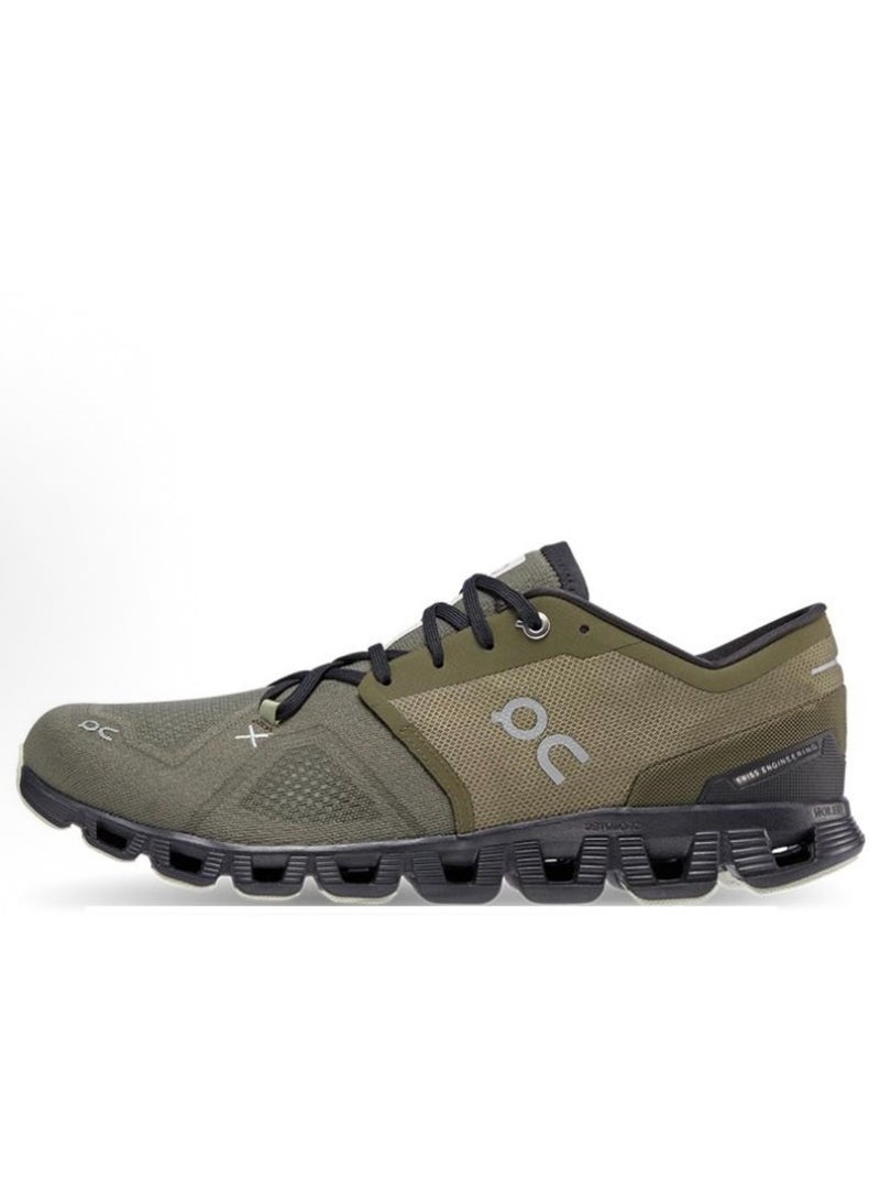 ON cloud x shift casual sneakers green black  - Image 3