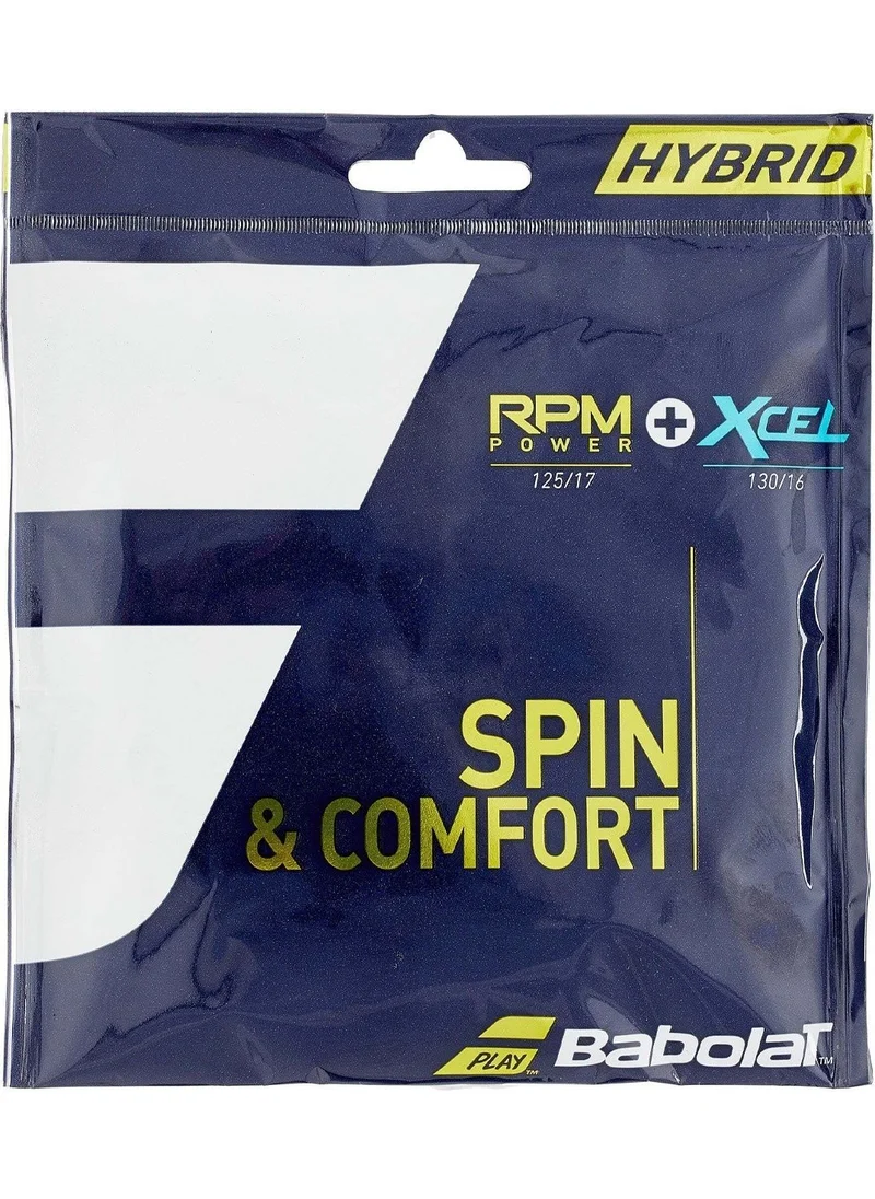 بابولات HYBRID RPM125+XCEL130 TENNIS STRING WIRE 12M