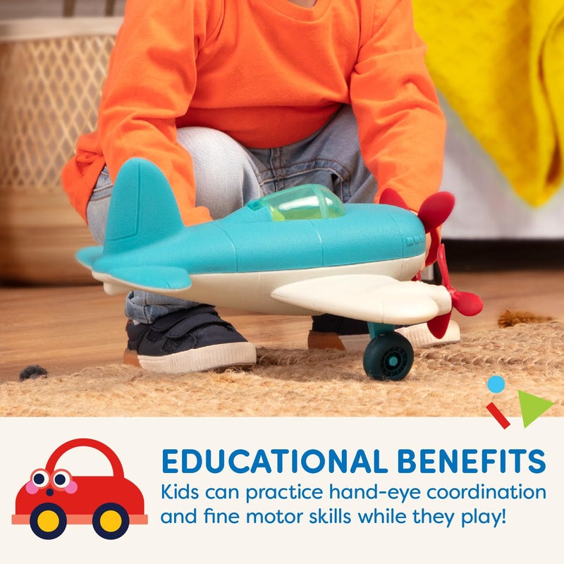 Battat â€“ Wonder Wheels â€“ Toy Airplane For Kids, Toddlers â€“ Toy Vehicle â€“ Pretend Play â€“ bRecyclable Materials â€“ 1 Year + - Image 4