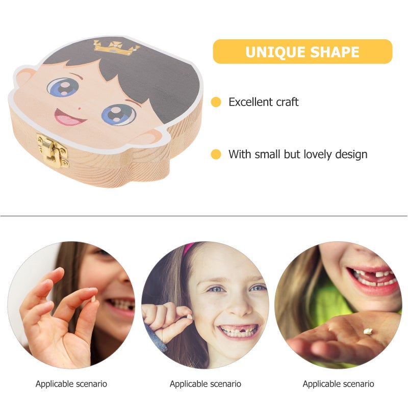 Baby Tooth Keepsake Teeth Case Newborn Cartoon First Tooth Box - Image 4