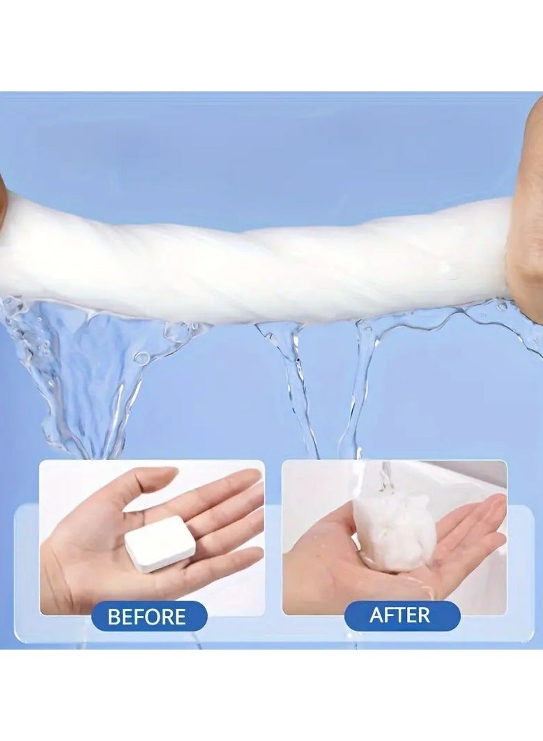 ORiTi 14 قطعة من مناديل التنظيف القابلة للاستخدام مرة واحدة، منشفة وجه بيضاء محمولة، أساسيات السفر - Image 2