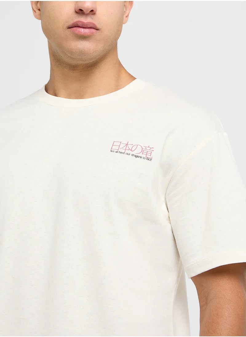 JACK & JONES Jordragon Graphic Crew Neck T-Shirt