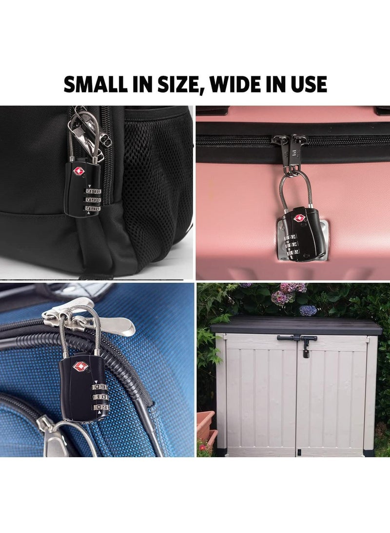 CMGTYYD CMGTYYD TSA Approved Luggage Combination Locks, (2 Pack) Combination Padlock with Alloy Body TSA Lock for Travel Bag, Suit Case, Lockers, Gym, Bike Locks or Other  - Image 5