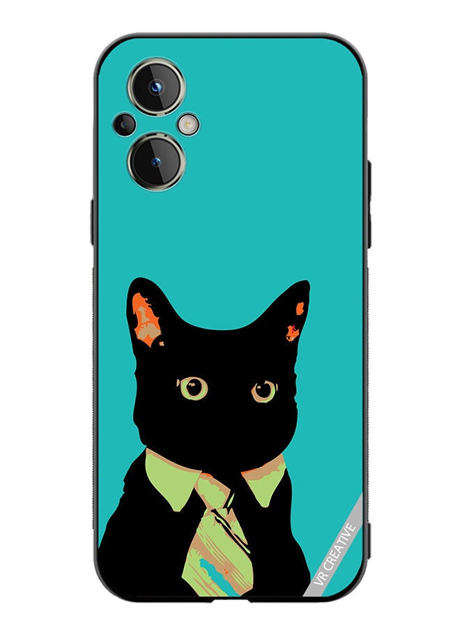 VR CREATIVE Protective Case Cover For OnePlus Nord N20 5G Business Cat Design Multicolour - Image 1