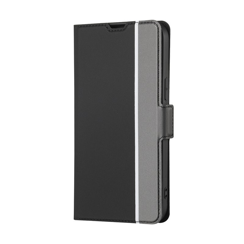 HuHa Case Cover For Nokia C22 Twill Texture Side Button Leather Phone Case(Black) - Image 2