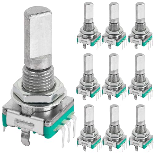 DIYhz 10 Pcs EC11 Rotary Encoder Dode Switch Audio Digital Potentiometer with Switch - 20MM - Image 1