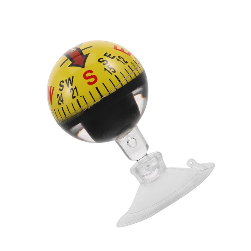 Portable Car Boat Dashboard Compass with Suction Cup Mount for Outdoor Hiking - Image 2