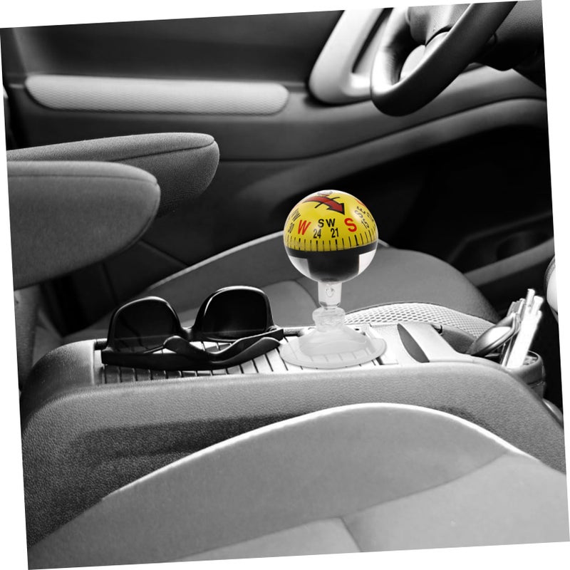 Portable Car Boat Dashboard Compass with Suction Cup Mount for Outdoor Hiking - Image 5