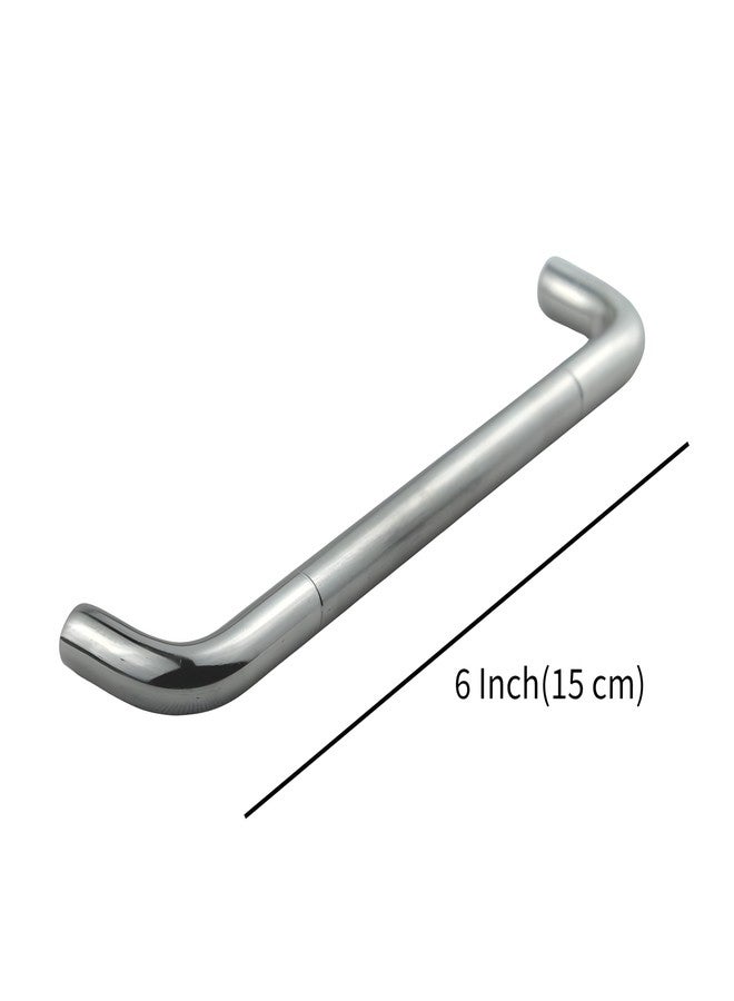 ELITONE Stainless Steel 'Round D' Type Cabinet Handle Pull for Kitchen and Wooden Furniture Doors/Drawers/Cupboards|Pack of 6,Brushed Nickel | 6 Inch - Image 2