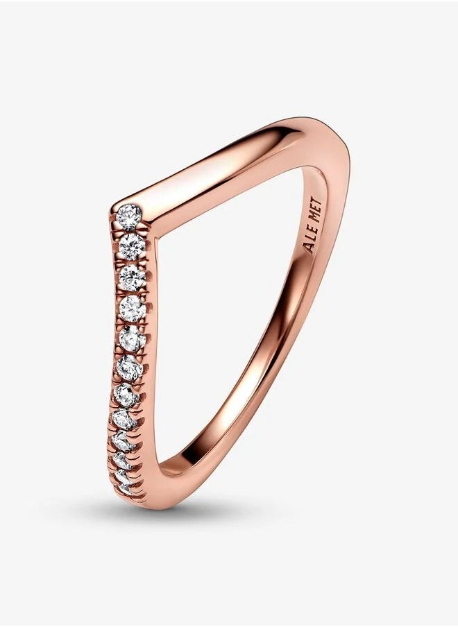 PANDORA Pandora Timeless Wish Half Sparkling Ring, Size 58  - Image 4