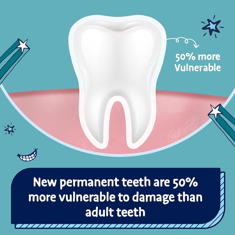 Aquafresh Advance 912 Kids Toothpaste for Grownup Kids Lasting Protection for New Permanent Teeth 75ml - Image 3