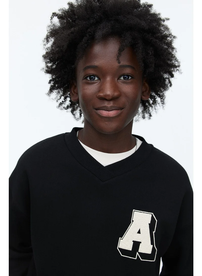 اتش اند ام V-neck sweatshirt