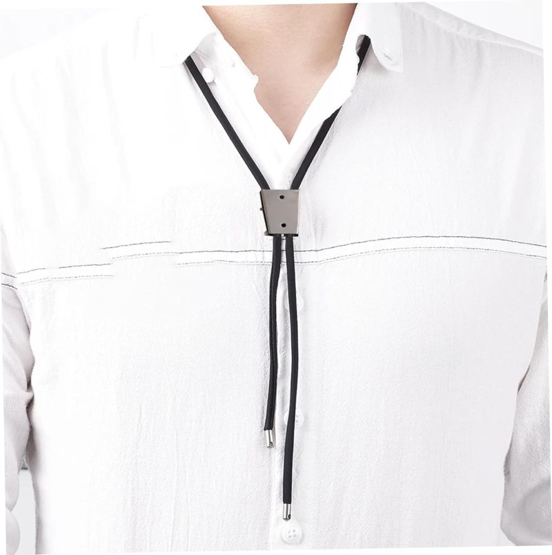 Bolo Tie Clasp Zinc Alloy Construction - Effortless Assembly Bolo Slide for DIY Western Necktie Craft Projects, Casual Office to Evening Attire Enthusiasts - Image 4