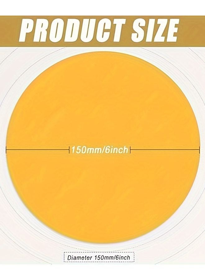 80 Grit 30pcs Non Porous Golden Hook Loop Sanding Discs Orbital Sander For Woodworking - Image 3