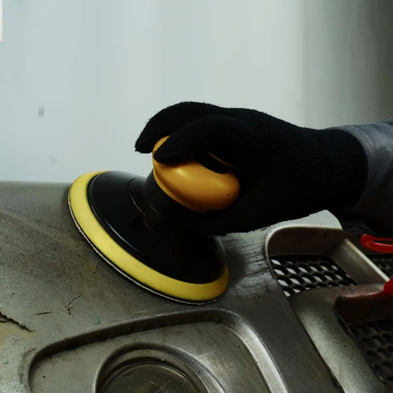 80 Grit 30pcs Non Porous Golden Hook Loop Sanding Discs Orbital Sander For Woodworking - Image 5