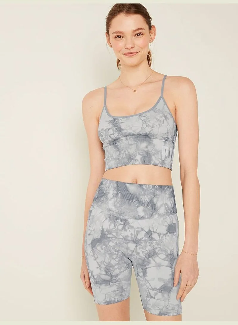 PINK Seamless Lightly Lined Sports Crop