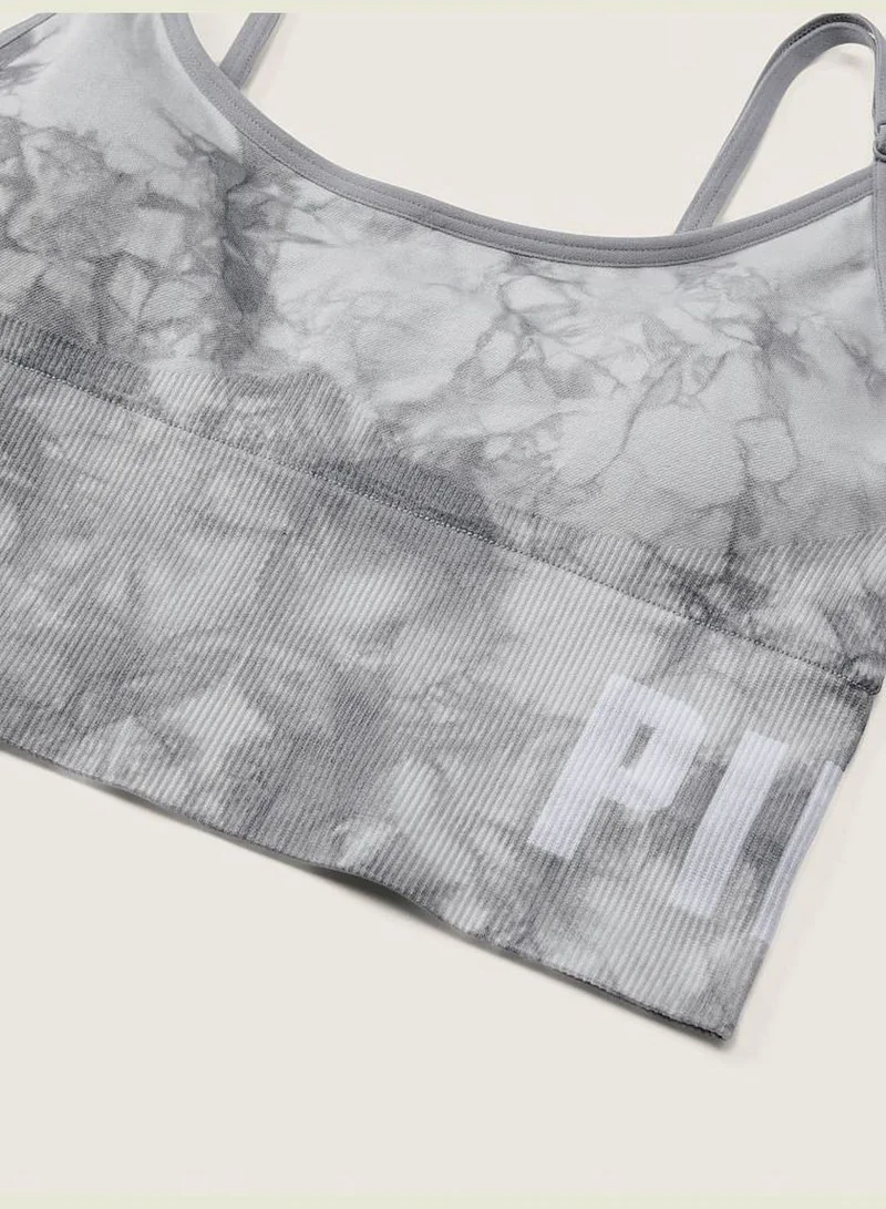 PINK Seamless Lightly Lined Sports Crop