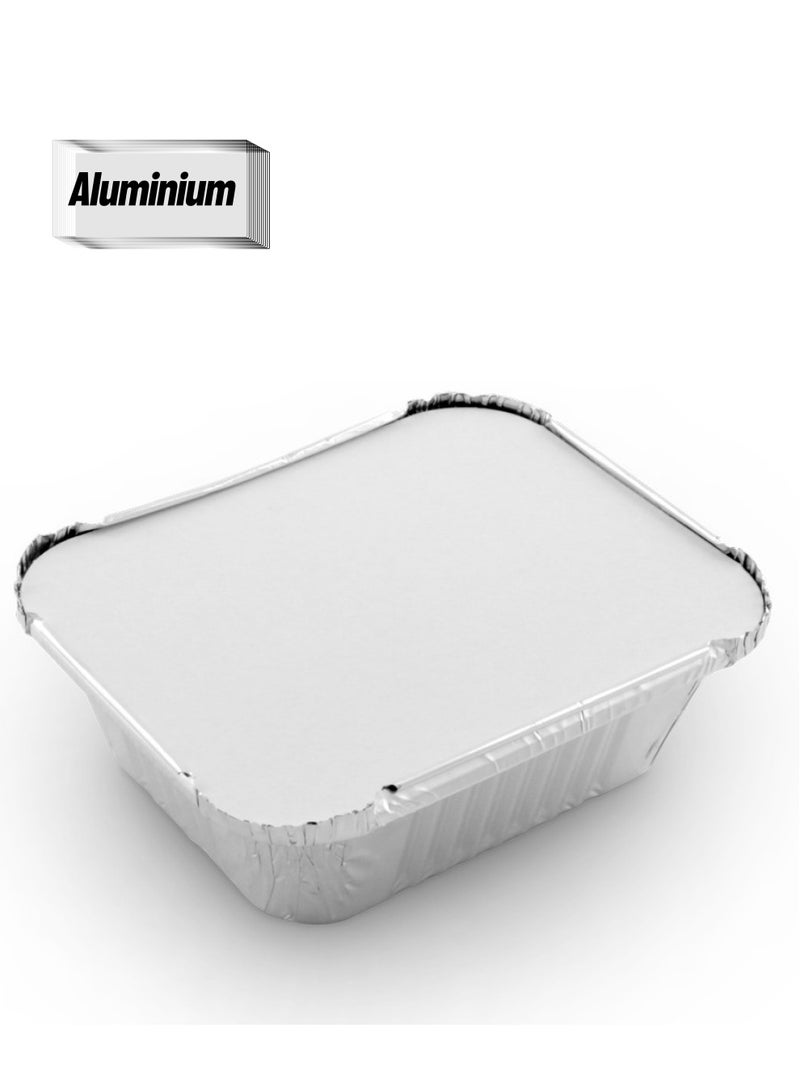 Falconpack Aluminium Food Storage Container Rectangle With Lid 14.7X12.2X5Cm - Image 1