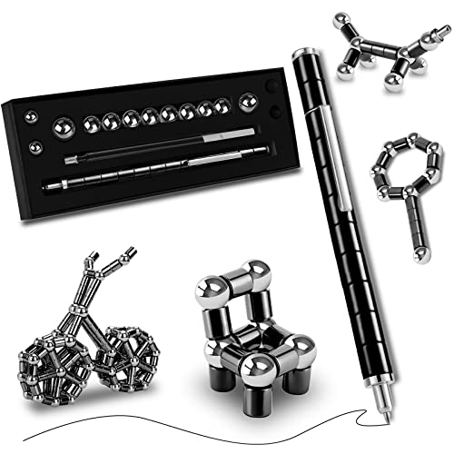 LARAH Black Fidget Pen Toy Sensory Tool EDC Fidgeting Game for Adults Cool Gadget Best for Stress and Anxiety Relief and Kill TimeNovelty Gifts for Teen and Adults - Image 1