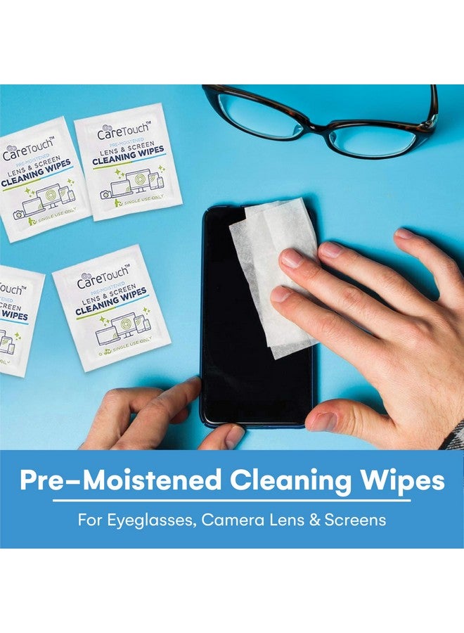 Care Touch Care Touch Glasses Wipes, 400ct - Lens Cleaning Wipes for Eyeglasses, Eyeglass Individually Wrapped, Cleaner Lenses Glasses&Optical Lens, Disposable - Image 2