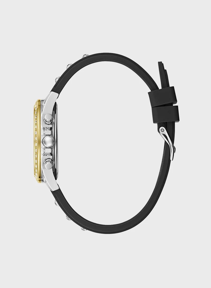 GUESS Silicone Strap Gemini Analog Watch