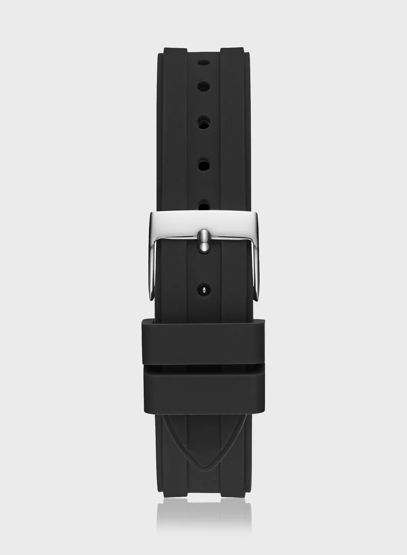 GUESS Silicone Strap Gemini Analog Watch